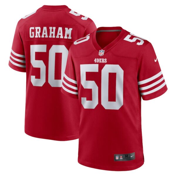 Jalen Graham San Francisco 49ers Nike Team Game Jersey - Scarlet photo 1 Jersey4u