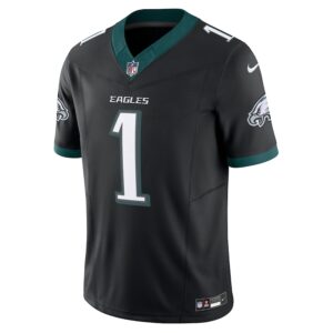 Jalen Hurts Philadelphia Eagles Nike Alternate Vapor F.U.S.E. Limited Jersey - Black photo 2 Jersey4u