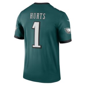 Jalen Hurts Philadelphia Eagles Nike Team Legend Player Performance Top - Green photo 3 Jersey4u