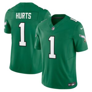 Jalen Hurts Philadelphia Eagles Nike Vapor F.U.S.E. Limited Jersey - Kelly Green photo 1 Jersey4u