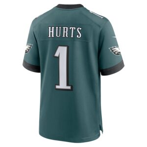 Jalen Hurts Philadelphia Eagles Nike Super Bowl LIX Game Player Jersey - Midnight Green photo 3 Jersey4u