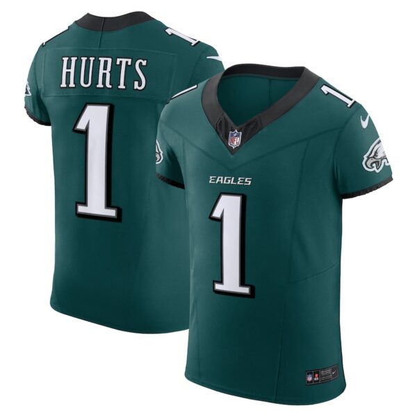 Jalen Hurts Philadelphia Eagles Nike Vapor F.U.S.E. Elite Jersey - Midnight Green photo 1 Jersey4u