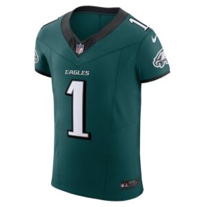Jalen Hurts Philadelphia Eagles Nike Vapor F.U.S.E. Elite Jersey - Midnight Green photo 2 Jersey4u