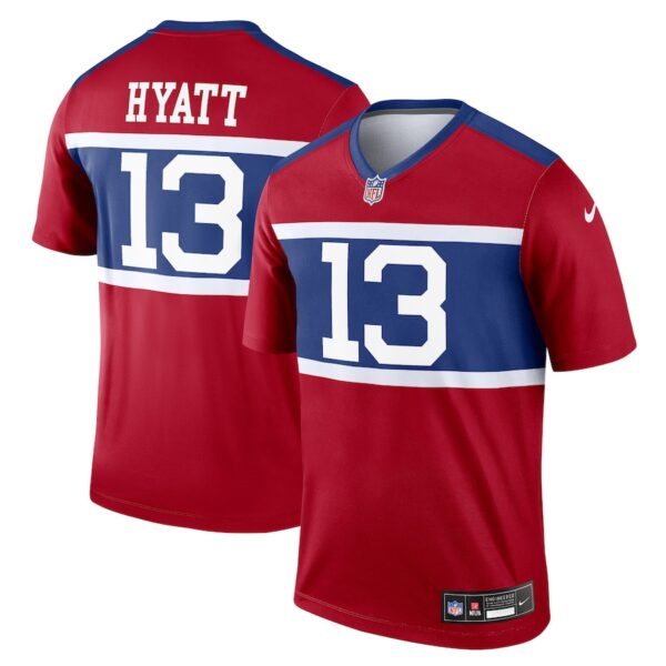 Jalin Hyatt New York Giants Nike Alternate Legend Player Performance Top - Red photo 1 Jersey4u