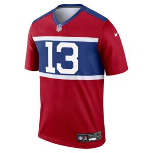 Jalin Hyatt New York Giants Nike Alternate Legend Player Performance Top - Red photo 2 Jersey4u