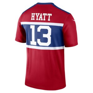 Jalin Hyatt New York Giants Nike Alternate Legend Player Performance Top - Red photo 3 Jersey4u