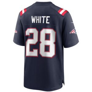 James White New England Patriots Nike Game Player Jersey - Navy photo 3 Jersey4u