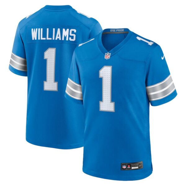 Jameson Williams Detroit Lions Nike Game Player Jersey - Blue photo 1 Jersey4u