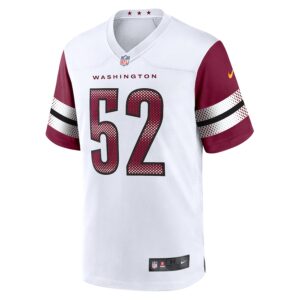 Jamin Davis Washington Commanders Nike Game Jersey - White photo 2 Jersey4u