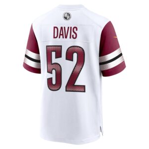 Jamin Davis Washington Commanders Nike Game Jersey - White photo 3 Jersey4u