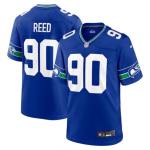 Jarran Reed Seattle Seahawks Nike Throwback Player Game Jersey - Royal photo 1 Jersey4u