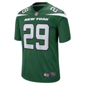 Jarrick Bernard Converse New York Jets Nike  Game Jersey - Gotham Green photo 2 Jersey4u