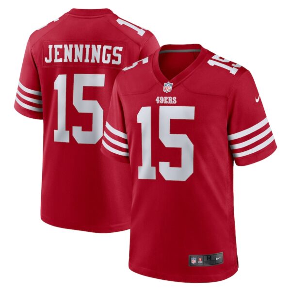 Jauan Jennings San Francisco 49ers Nike  Game Jersey -  Scarlet photo 1 Jersey4u