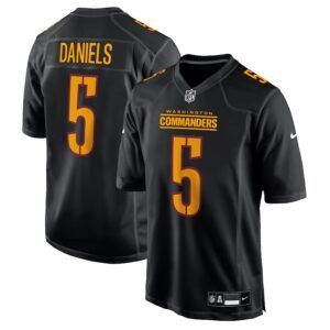 Jayden Daniels Washington Commanders Nike Fashion Jersey - Carbon Black photo 1 Jersey4u