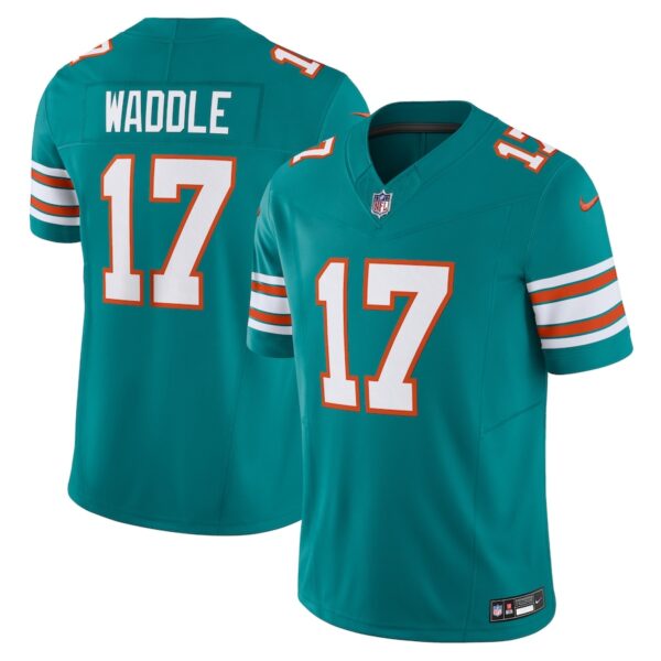 Jaylen Waddle Miami Dolphins Nike Vapor F.U.S.E. Limited Jersey - Aqua photo 1 Jersey4u