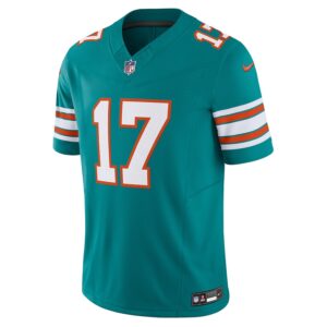 Jaylen Waddle Miami Dolphins Nike Vapor F.U.S.E. Limited Jersey - Aqua photo 2 Jersey4u