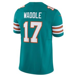 Jaylen Waddle Miami Dolphins Nike Vapor F.U.S.E. Limited Jersey - Aqua photo 3 Jersey4u