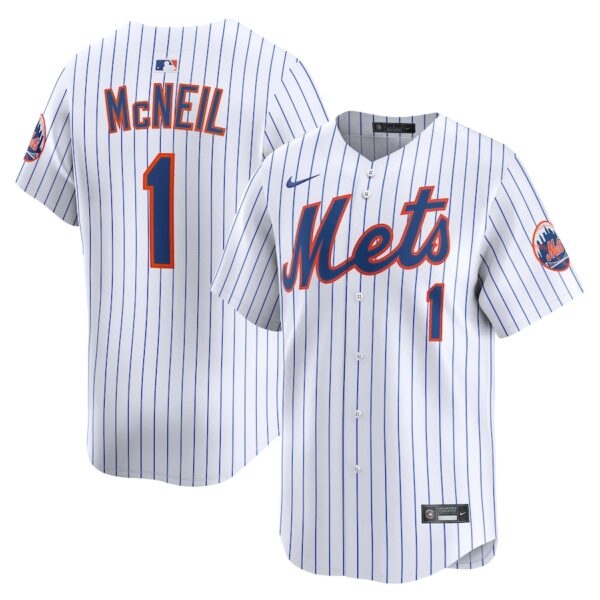 Jeff McNeil New York Mets Nike Alternate Limited Player Jersey - White photo 1 Jersey4u