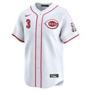 Jeimer Candelario Cincinnati Reds Nike Home Limited Player Jersey - White photo 2 Jersey4u