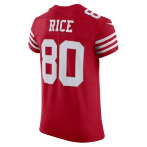 Jerry Rice San Francisco 49ers Nike Vapor Elite Retired Player Jersey - Scarlet photo 3 Jersey4u