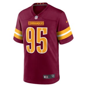 Jer'Zhan Newton Washington Commanders Nike  Game Jersey -  Burgundy photo 2 Jersey4u