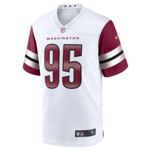 Jer'Zhan Newton Washington Commanders Nike Game Jersey -  White photo 2 Jersey4u