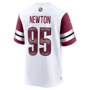 Jer'Zhan Newton Washington Commanders Nike Game Jersey -  White photo 3 Jersey4u