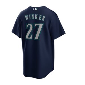Jesse Winker Seattle Mariners Nike Alternate Jersey4u Player Jersey - Navy photo 3 Jersey4u