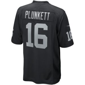 Jim Plunkett Las Vegas Raiders Nike Game Retired Player Jersey - Black photo 3 Jersey4u