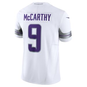 J.J. McCarthy Minnesota Vikings Nike Vapor F.U.S.E. Limited Jersey - White photo 3 Jersey4u