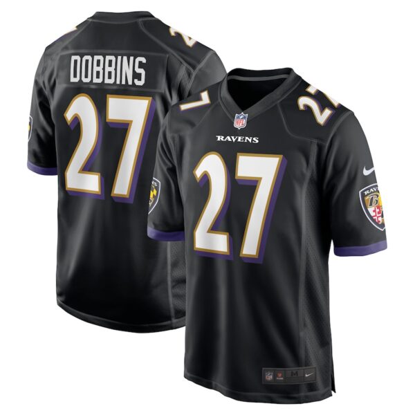 J.K. Dobbins Baltimore Ravens Nike Game Jersey - Black photo 1 Jersey4u