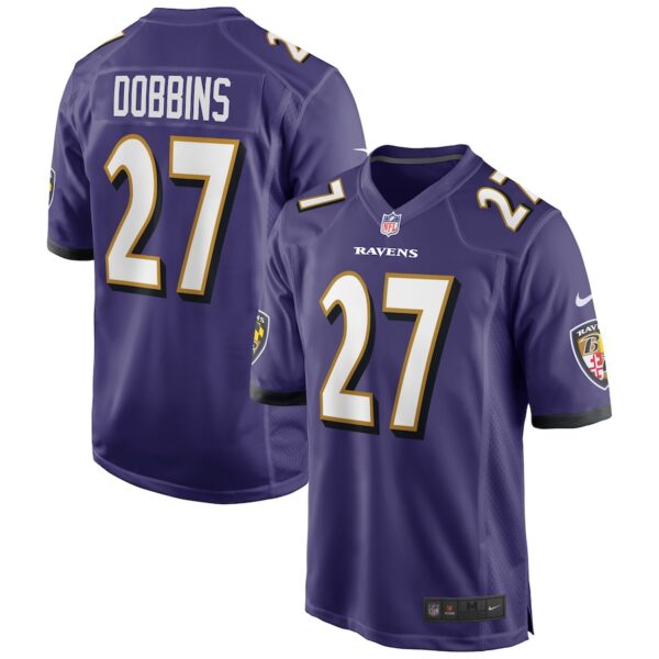 J.K. Dobbins Baltimore Ravens Nike Game Jersey - Purple photo 1 Jersey4u