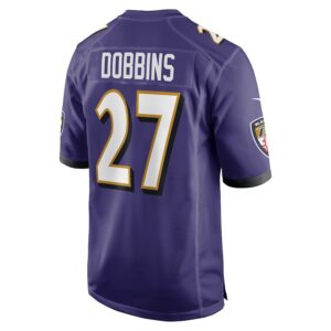J.K. Dobbins Baltimore Ravens Nike Game Jersey - Purple photo 3 Jersey4u