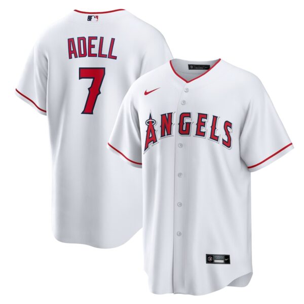 Jo Adell Los Angeles Angels Nike Home Jersey4u Jersey - White photo 1 Jersey4u