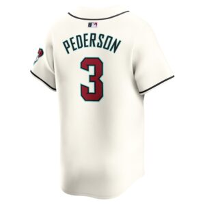 Joc Pederson Arizona Diamondbacks Nike Home Limited Player Jersey - White photo 3 Jersey4u