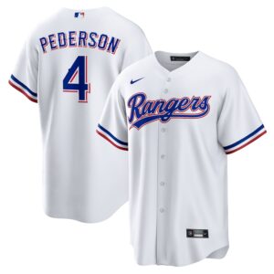 Joc Pederson Texas Rangers Nike Home Jersey4u Jersey - White photo 1 Jersey4u