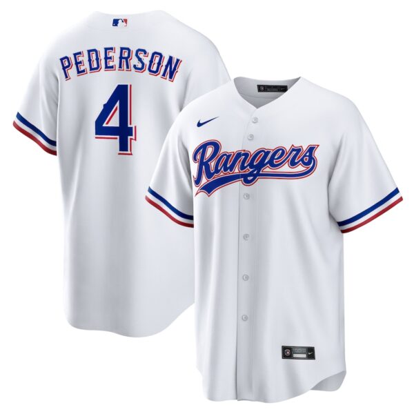 Joc Pederson Texas Rangers Nike Home Jersey4u Jersey - White photo 1 Jersey4u