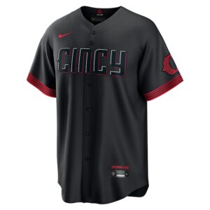 Joe Morgan Cincinnati Reds Nike City Connect Jersey4u Player Jersey - Black photo 2 Jersey4u
