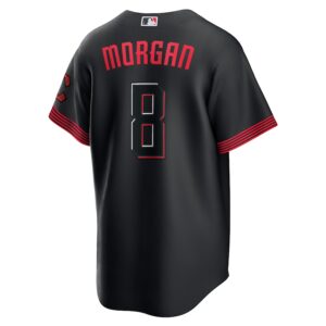Joe Morgan Cincinnati Reds Nike City Connect Jersey4u Player Jersey - Black photo 3 Jersey4u