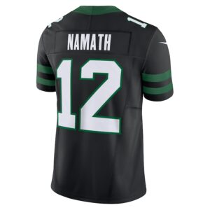 Joe Namath New York Jets Nike Alternate Vapor F.U.S.E. Limited Jersey  - Legacy Black photo 3 Jersey4u