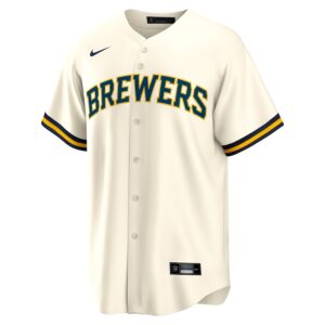 Joey Ortiz Milwaukee Brewers Nike Home Jersey4u Jersey - White photo 2 Jersey4u