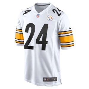 Joey Porter Jr. Pittsburgh Steelers Nike Away Game Jersey - White photo 2 Jersey4u