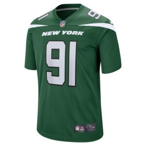 John Franklin-Myers New York Jets Nike Game Jersey - Gotham Green photo 2 Jersey4u