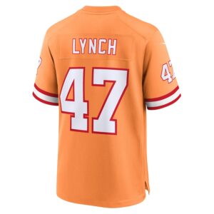 John Lynch Tampa Bay Buccaneers Nike Throwback Game Jersey - Orange photo 3 Jersey4u