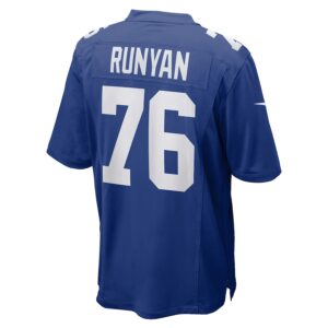 Jon Runyan New York Giants Nike Team Game Jersey -  Royal photo 3 Jersey4u