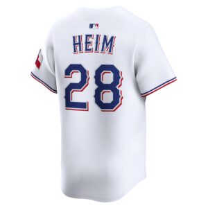 Jonah Heim Texas Rangers Nike Alternate Limited Player Jersey - White photo 3 Jersey4u