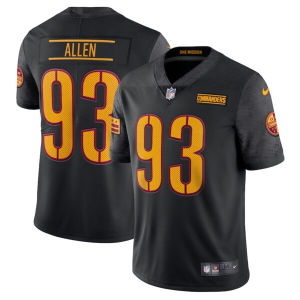 Jonathan Allen Washington Commanders Nike Alternate Vapor Limited Jersey - Black photo 1 Jersey4u