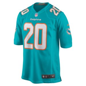 Jordyn Brooks Miami Dolphins Nike  Game Jersey -  Aqua photo 2 Jersey4u