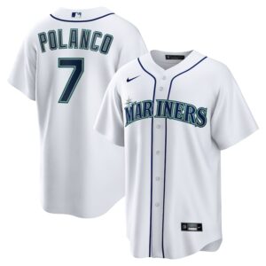 Jorge Polanco Seattle Mariners Nike Home Jersey4u Jersey - White photo 1 Jersey4u