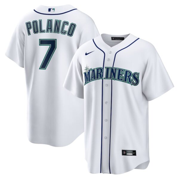 Jorge Polanco Seattle Mariners Nike Home Jersey4u Jersey - White photo 1 Jersey4u
